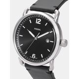 Fossil The Commuter Black Dial Black Leather Strap Watch for Men - FS5406 Buy Now By Fossil