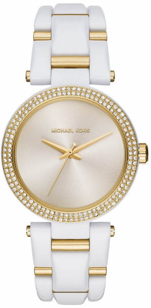 Michael Kors Delray Rose Gold Dial White Steel Strap Watch for Women - MK4315 Buy Now By Michael Kors