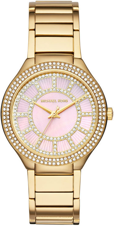 Michael Kors Kerry Mother of Pearl Dial Gold Steel Strap Watch for Women - MK3396 Buy Now By Michael Kors