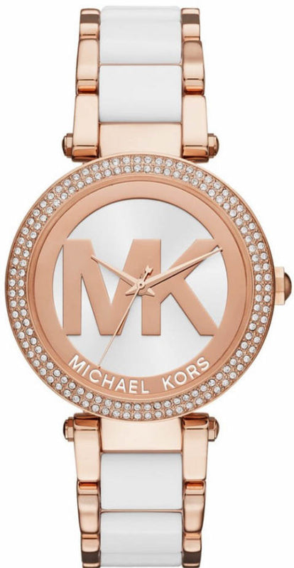 Michael Kors Parker White Dial Two Tone Steel Strap Watch for Women - MK6365 Buy Now By Michael Kors