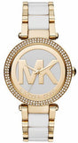 Michael Kors Parker White Dial Two Tone Steel Strap Watch for Women - MK6313 Buy Now By Michael Kors