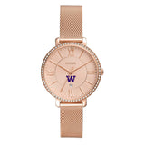 Fossil Jacqueline Quartz Rose Gold Dial Rose Gold Mesh Strap Watch for Women - ES4628 Buy Now By Fossil