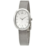 Calvin Klein Incentive Silver Dial Silver Mesh Bracelet Watch for Women - K3P23126 Buy Now By Calvin Klein