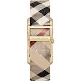 Burberry Pioneer Champagne Dial Haymarket Beige Leather Strap Watch for Women - BU9407 Buy Now By Burberry