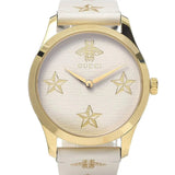 Gucci G Timeless White Dial White Leather Strap Watch For Women - YA1264096 Buy Now By Gucci