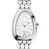 Bvlgari Serpenti Seduttori Quartz White Dial Silver Steel Strap Watch for Women - SERPENTI103141 Buy Now By Bvlgari