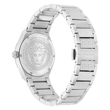 Versace V-Auria Quartz Green Dial Silver Steel Strap Watch for Men - VE0F00125 Buy Now By Versace
