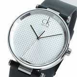Calvin Klein Sight Silver Dial Black Leather Strap Watch for Men - K1S21120 Buy Now By Calvin Klein