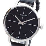 Calvin Klein Even Black Dial Black Leather Strap Watch for Women - K7B231CZ Buy Now By Calvin Klein