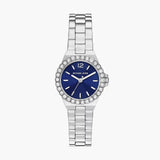 Michael Kors Lennox Three-Hand Blue Dial Silver Steel Strap Watch For Women - MK7397 Buy Now By Michael Kors