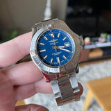 Breitling Avenger Automatic 43mm Blue Dial Silver Steel Strap Watch for Men - A17318101C1A1 Buy Now By Breitling