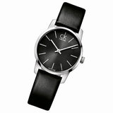 Calvin Klein City Black Dial Black Leather Strap Watch For Women - K2G23107 Buy Now By Calvin Klein