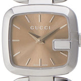 Gucci G Gucci Brown Dial Silver Steel Strap Watch For Women - YA125507 Buy Now By Gucci