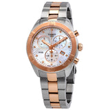 Tissot PR 100 Sport Chic Chronograph Diamonds Mother of Pearl Dial Two Tone Steel Strap Watch for Women - T101.917.22.116.00 Buy Now By Tissot