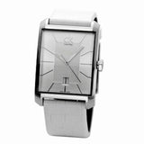 Calvin Klein Window White Dial White Leather Strap Watch for Men - K2M21120 Buy Now By Calvin Klein