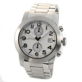 Marc Jacobs Larry Chronograph White Dial Silver Steel Strap Watch for Men - MBM5030 Buy Now By Marc Jacobs