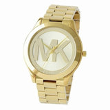 Michael Kors Slim Runway Analog Gold Dial Gold Steel Strap Watch For Women - MK3739 Buy Now By Michael Kors
