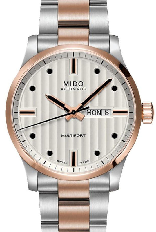 Mido Multifort Automatic Silver Dial Two Tone Steel Strap Watch For Men - M005.430.22.031.80 Buy Now By Mido