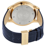 Versace Univers Navy Blue Dial Navy Blue Leather Strap Watch for Men - VEBK00318 Buy Now By Versace