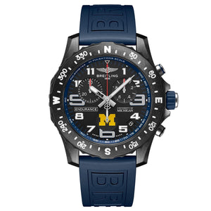 Breitling Endurance Pro University Black Dial Blue Rubber Strap Watch for Men - X823101C1B1S1 Buy Now By Breitling