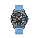 Breitling Endurance Pro Black Dial Light Blue Rubber Strap Watch for Men - X82310281B1S1 Buy Now By Breitling