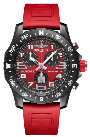 Breitling Endurance Pro Ironman Red Dial Red Rubber Strap Watch for Men - X823109A1K1S1 Buy Now By Breitling