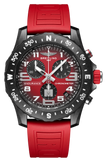 Breitling Endurance Pro Ironman Red Dial Red Rubber Strap Watch for Men - X823109A1K1S1