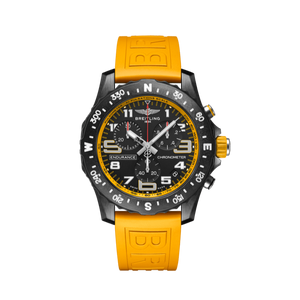 Breitling Endurance Pro Black Dial Yellow Rubber Strap Watch for Men - X82310A41B1S1 Buy Now By Breitling
