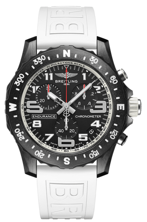 Breitling Endurance Pro Black Dial White Rubber Strap Watch for Men - X82310A71B1S1 Buy Now By Breitling