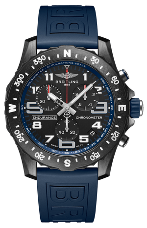 Breitling Endurance Pro Black Dial Blue Rubber Strap Watch for Men - X82310D51B1S1 Buy Now By Breitling