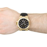 Michael Kors Dylan Chronograph Black Dial Black Rubber Strap Watch for Men - MK8445 Buy Now By Michael Kors