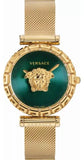 Versace Palazzo Empire Greca Green Dial Gold Mesh Bracelet Watch for Women - VEDV00819 Buy Now By Versace