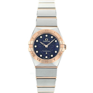 Omega Constellation Quartz Diamonds Blue Dial Two Tone Steel Strap Watch for Women - 131.20.25.60.53.002 Buy Now By Omega