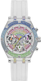 Guess Glitz Pride Limited Edition White Dial White Rubber Strap Watch for Women - GW0407L4 Buy Now By Guess