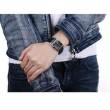 Calvin Klein Window Black Dial Black Leather Strap Watch for Men - K2M23107 Buy Now By Calvin Klein