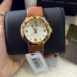 Marc Jacobs Amy White Dial Brown Leather Strap Watch for Women - MBM8574 Buy Now By Marc Jacobs