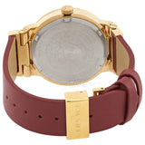 Versace Greca Silver Dial Red Leather Strap Watch for Women - VEVH00420 Buy Now By Versace