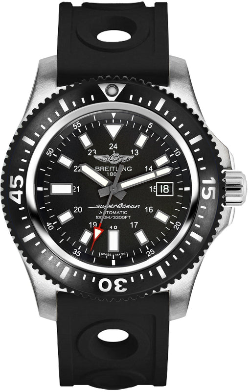 Breitling Superocean 44mm Special Volcano Black Dial Black Rubber Strap Watch for Men - Y1739310/BF45/227S/A20SS.1 Buy Now By Breitling