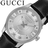 Gucci G Timeless Eryx Silver Dial Black Leather Strap Watch For Men - YA126338 Buy Now By Gucci