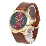 Gucci Le Marche Des Merveilles Green and Red Dial Brown Leather Strap Unisex Watch - YA1264012 Buy Now By Gucci