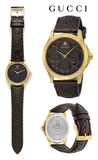Gucci G Timeless Quartz Brown Dial Brown Leather Strap Watch for Men - YA1264035 Buy Now By Gucci
