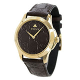 Gucci G Timeless Quartz Brown Dial Brown Leather Strap Watch for Men - YA1264035 Buy Now By Gucci