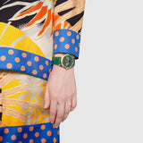 Gucci G Timeless Bee Green Dial Green Leather Strap Watch For Women - YA1264065 Buy Now By Gucci