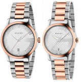 Gucci G Timeless Silver Dial Two Tone Steel Strap Watch For Women - YA126528 Buy Now By Gucci
