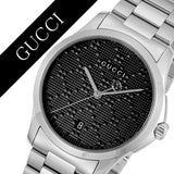 Gucci G Timeless Black Dial Silver Steel Strap Watch For Men - YA126460 Buy Now By Gucci