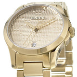 Gucci G Timeless Gold Dial Gold Steel Strap Watch For Women - YA126553 Buy Now By Gucci