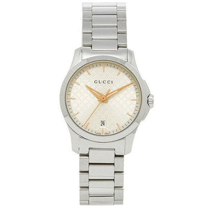 Gucci G Timeless Quartz Champagne Dial 27mm Watch For Women - YA126593 Buy Now By Gucci