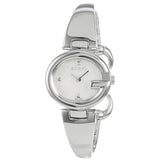 Gucci Guccissima Diamonds Mother of Pearl Dial Silver Steel Strap Watch For Women - YA134504 Buy Now By Gucci