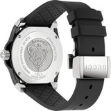 Gucci Dive Quartz Black Dial Black Rubber Strap Watch For Men - YA136303 Buy Now By Gucci