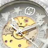 Gucci Dive Automatic Transparent Dial White Rubber Strap Watch For Men - YA136343 Buy Now By Gucci